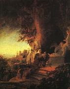 REMBRANDT Harmenszoon van Rijn The Risen Christ Appearing to Mary Magdalen st oil painting on canvas